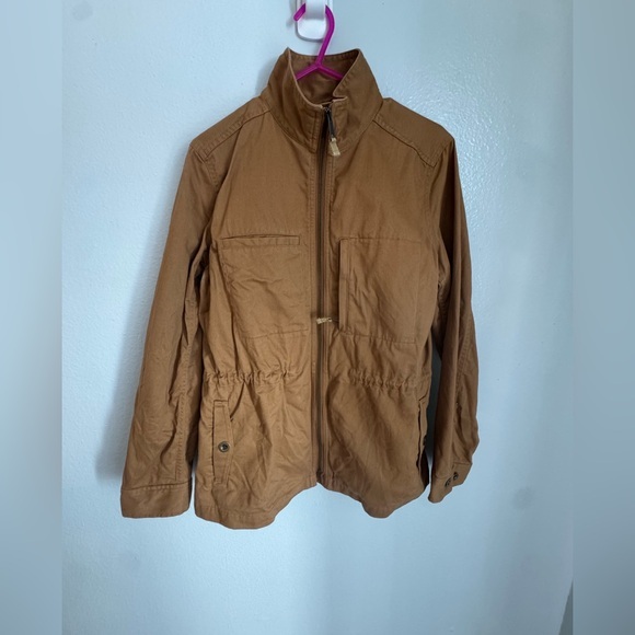 Garnet Hill Jackets & Blazers - Garnet Hill Organic Cotton Tan Jacket Size 6
